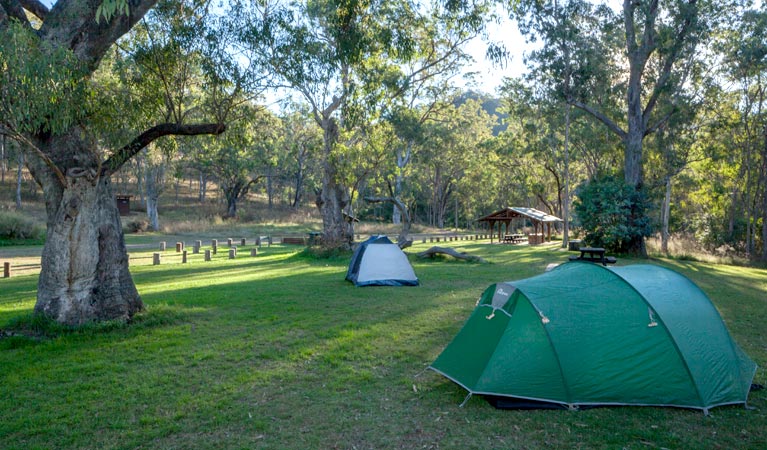 Riverside camping