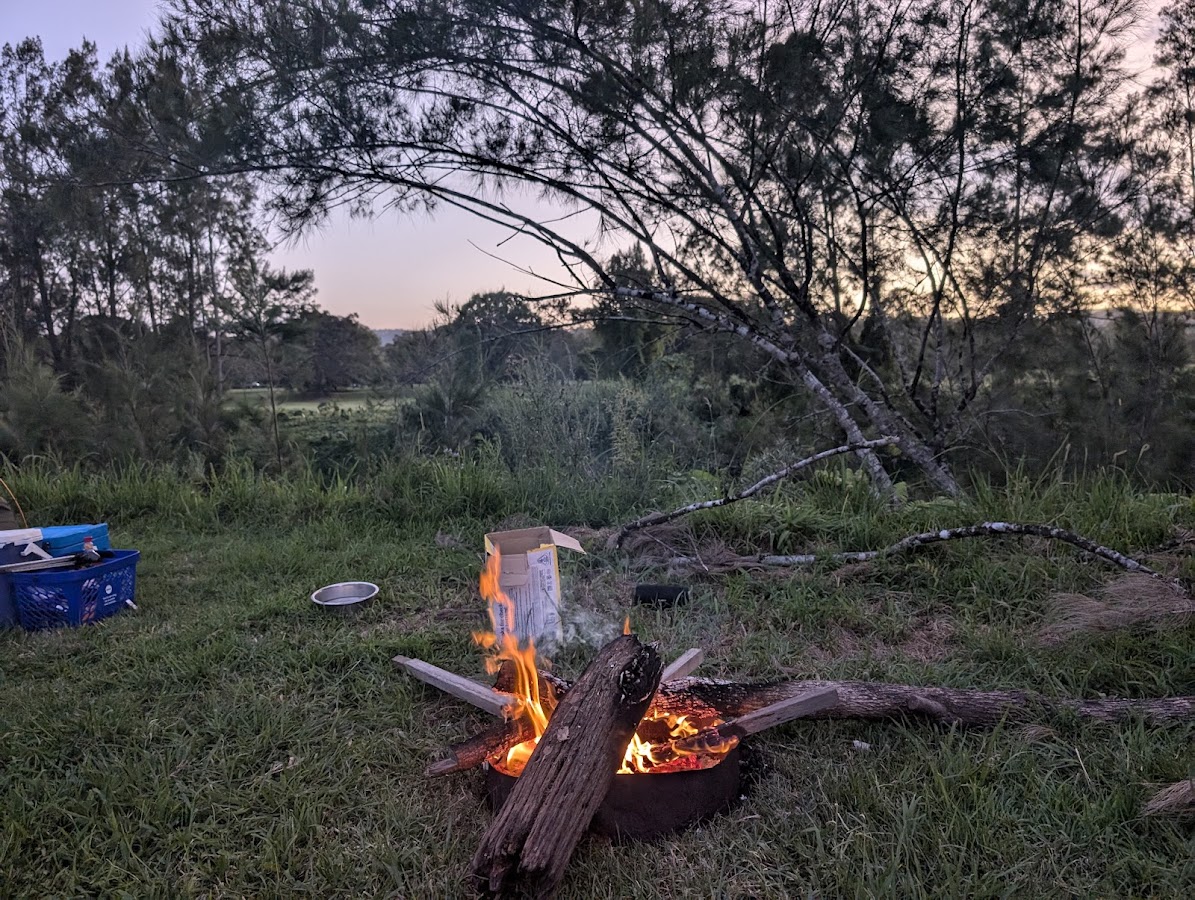 Riverside camping