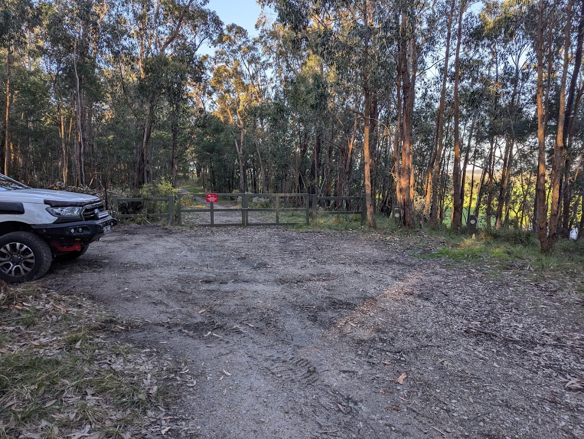 Forest Road Trail Bike Unloading Area