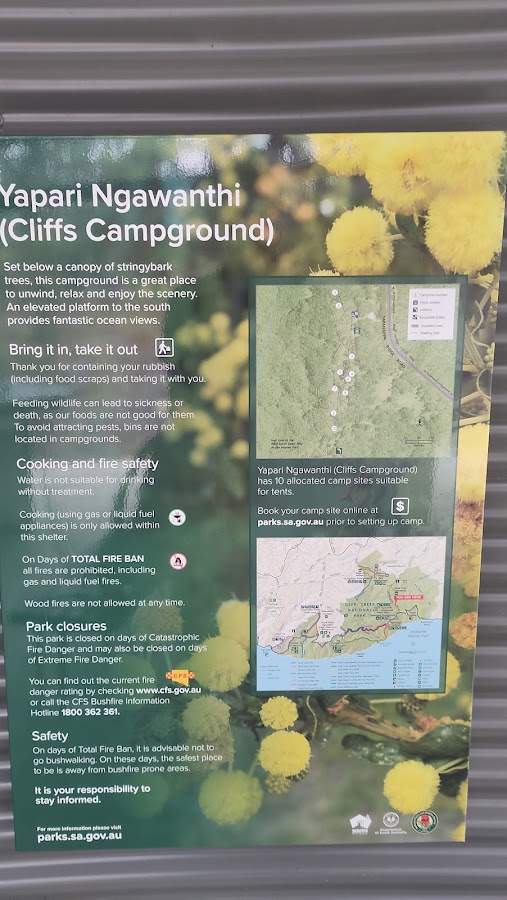 Yapari Ngawanthi (Cliffs) campground hike-in only